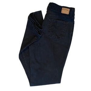 Signature Levis Strauss Sz 12 Long Black Jeans at waist Bootcut western country